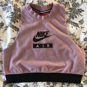 Mock neck Nike crop top